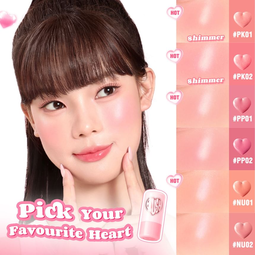 PINKFLASH - Multifunctionele waterige blush stick - 4 kleuren