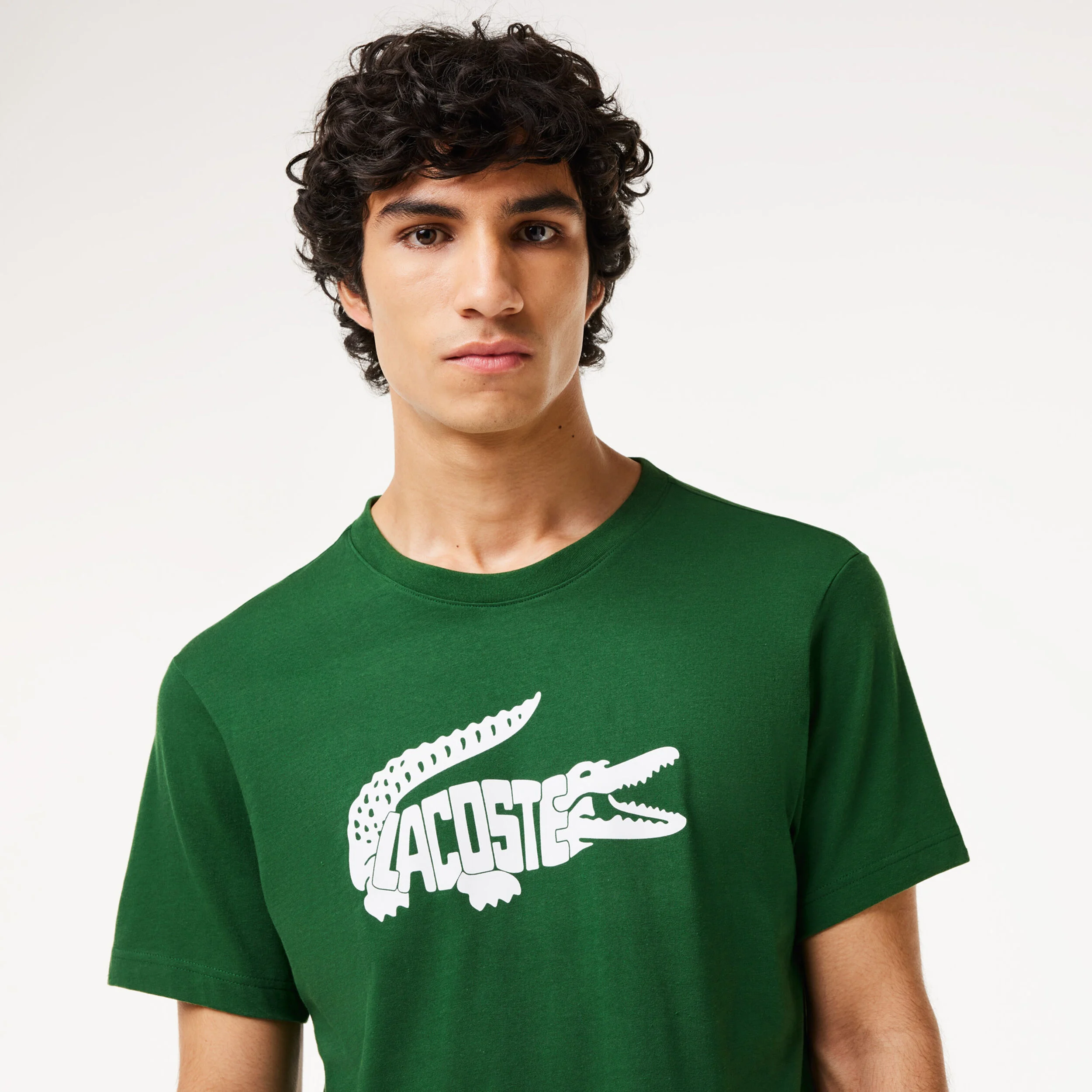 Lacoste T-shirt Hommes - Vert , Blanc