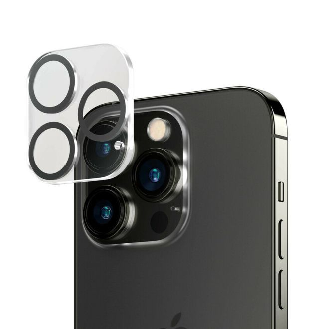 iPhone 14 Pro / iPhone 14 Pro Max Kamera Objektiv Protector Vollschutz Panzer Glas (0400) - Transparent