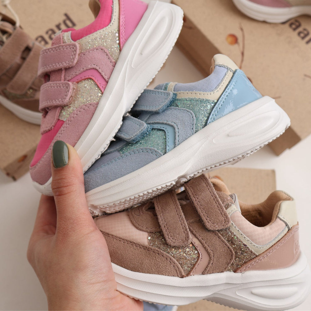 Køb Bisgaard Sky Glitter Yuki Glitter Velcro Sko