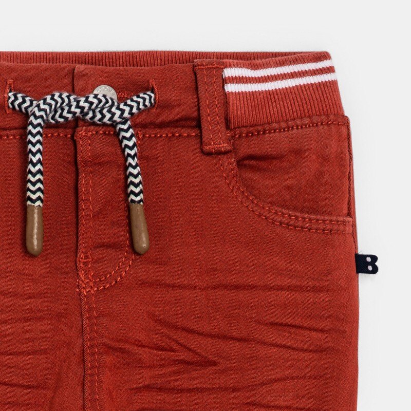 Jean denim confort ultra stretch rouge bébé garçon Orange