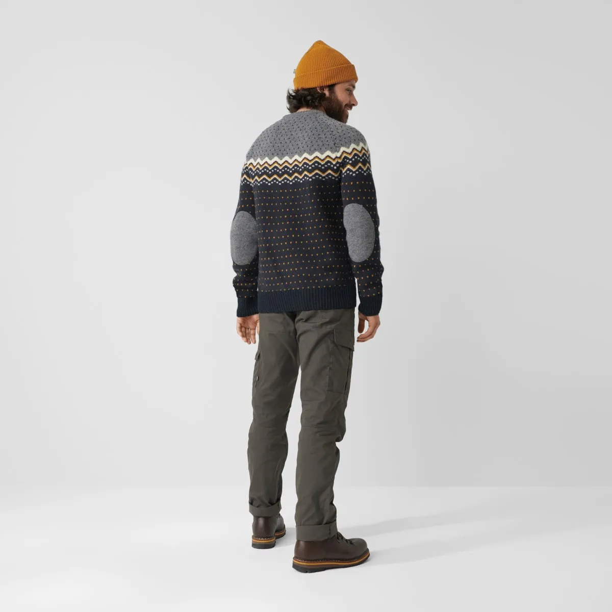 Fjällräven Men's Övik Knit Sweater Dark Navy