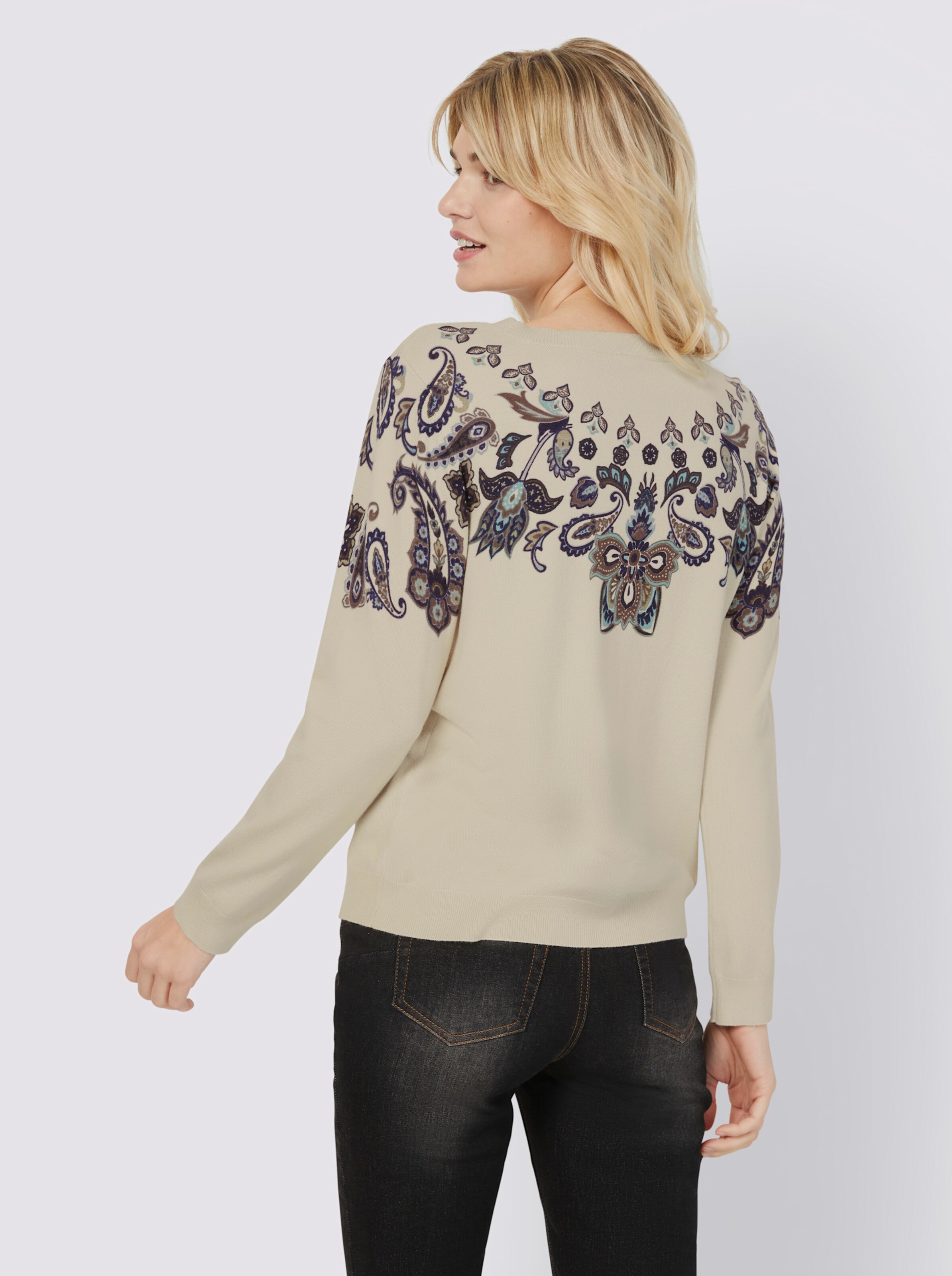 Druck-Pullover