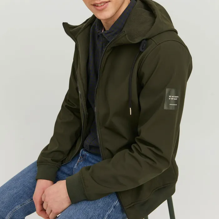 Jack & Jones Basic Hooded Softshell Jas Heren