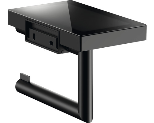 Toiletrolhouder KEUCO REVA Black Selection mat zwart 12873379000