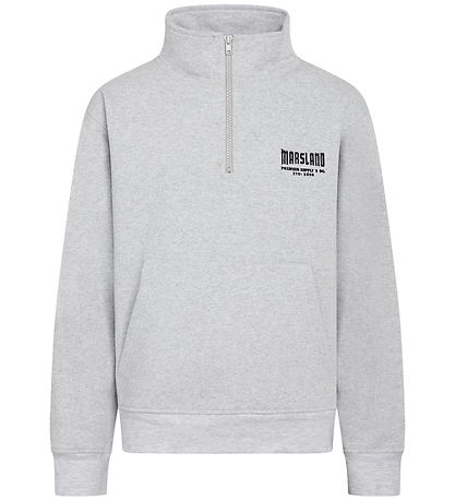 Grønt Sweatshirt - GrNor - Snow Melange