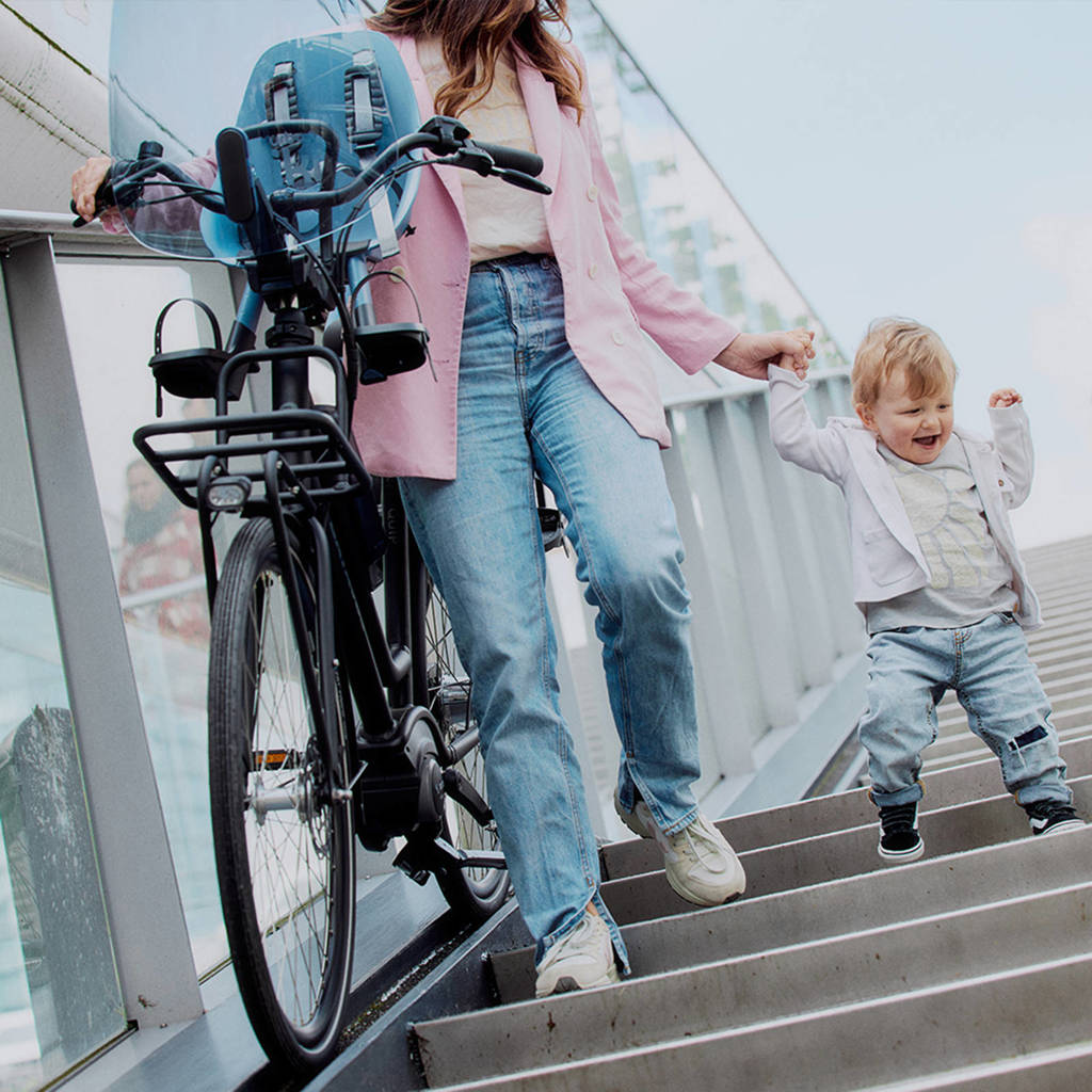 Ta-Ke fietsstoeltje voor - Fuji Blue/Bincho Black