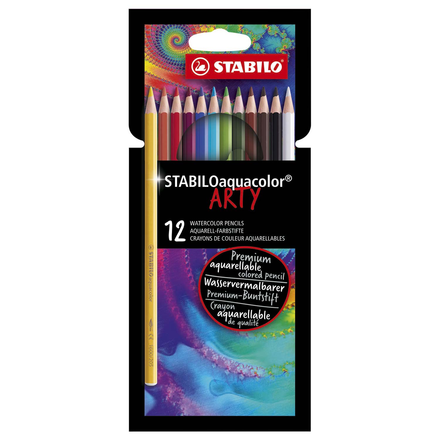 STABILO Aquacolor - Aquarel Kleurpotlood - ARTY - Set 12 St.