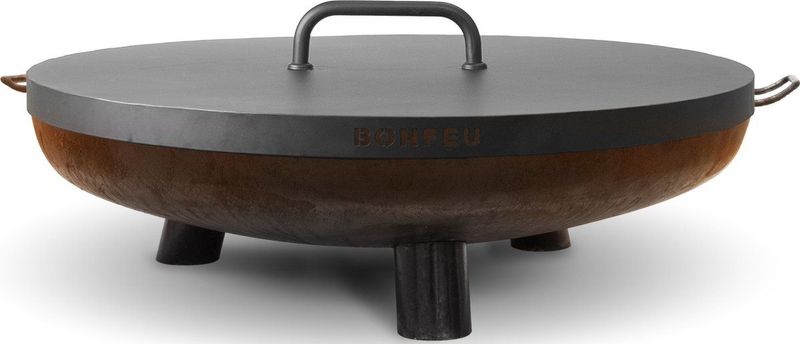 BonFeu Deksel voor Vuurschalen Ø100 cm – Weerbestendig Beschermdeksel van Hoogwaardig Staal