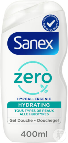 Sanex Zéro% Gel Douche Hydratant Tous Types De Peaux Flacon 400ml