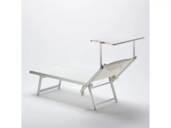 4 chaises longues pliantes en aluminium plage jardin San Vito Lo Capo