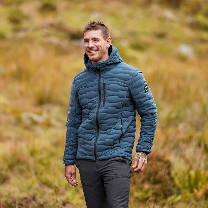 Flex Stretch Down Jacket Herre Moonlit Ocean