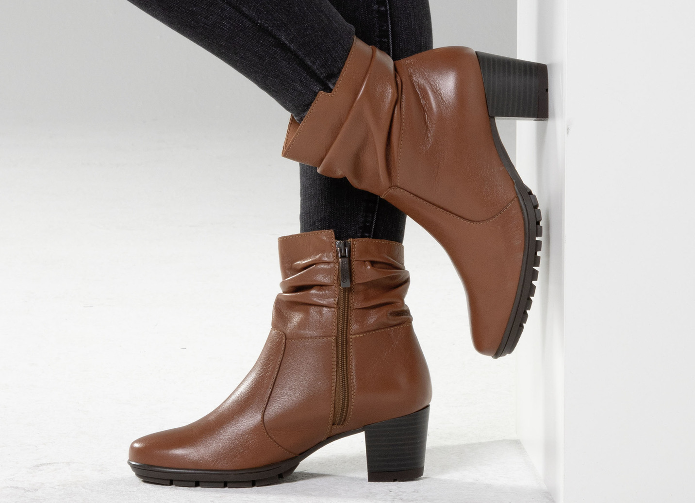 ELENA EDEN Stiefelette mit Raffung