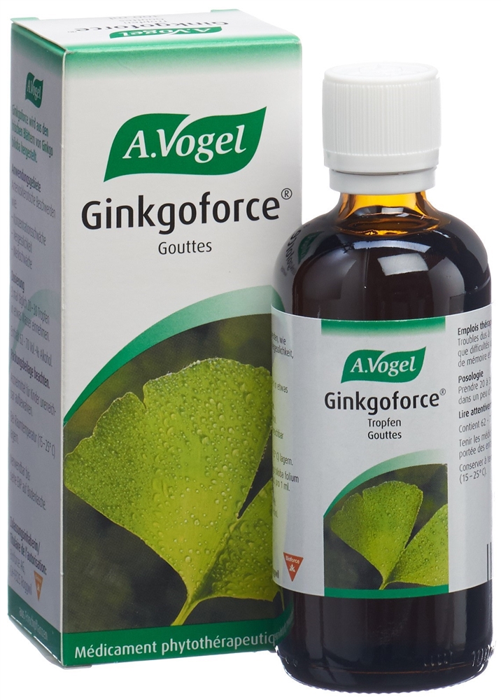 VOGEL Ginkgoforce<br>100 ml, Flasche, Tropfen zum Einnehmen, Flüssigkeit