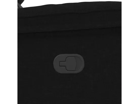 Fauteuil de massage inclinable Noir Tissu