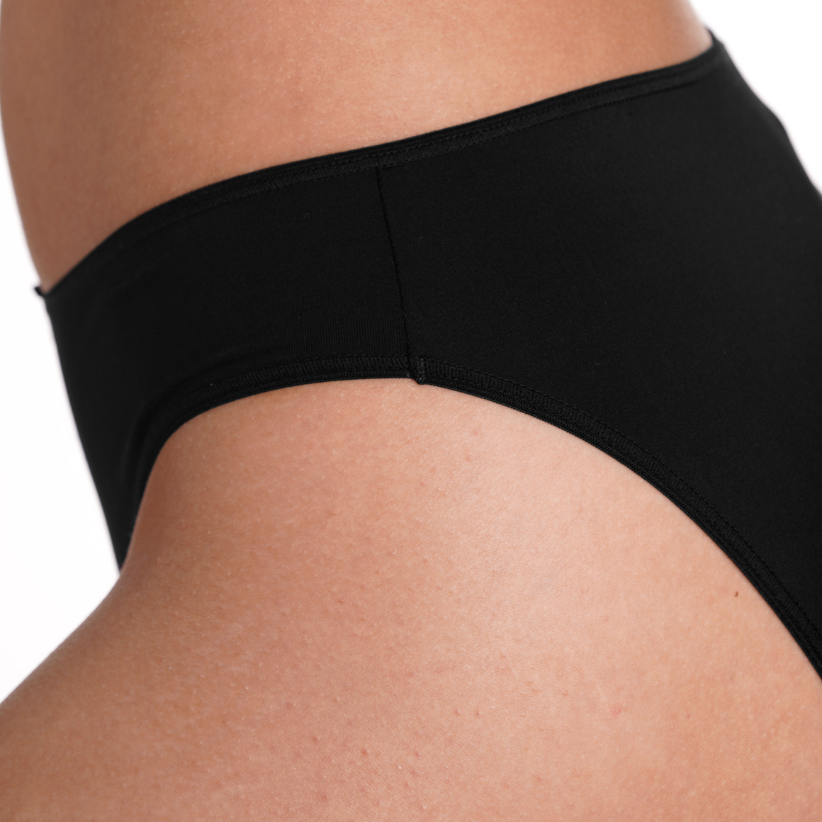Gina Benotti 3 Damen Slips im Basic-Look schwarz