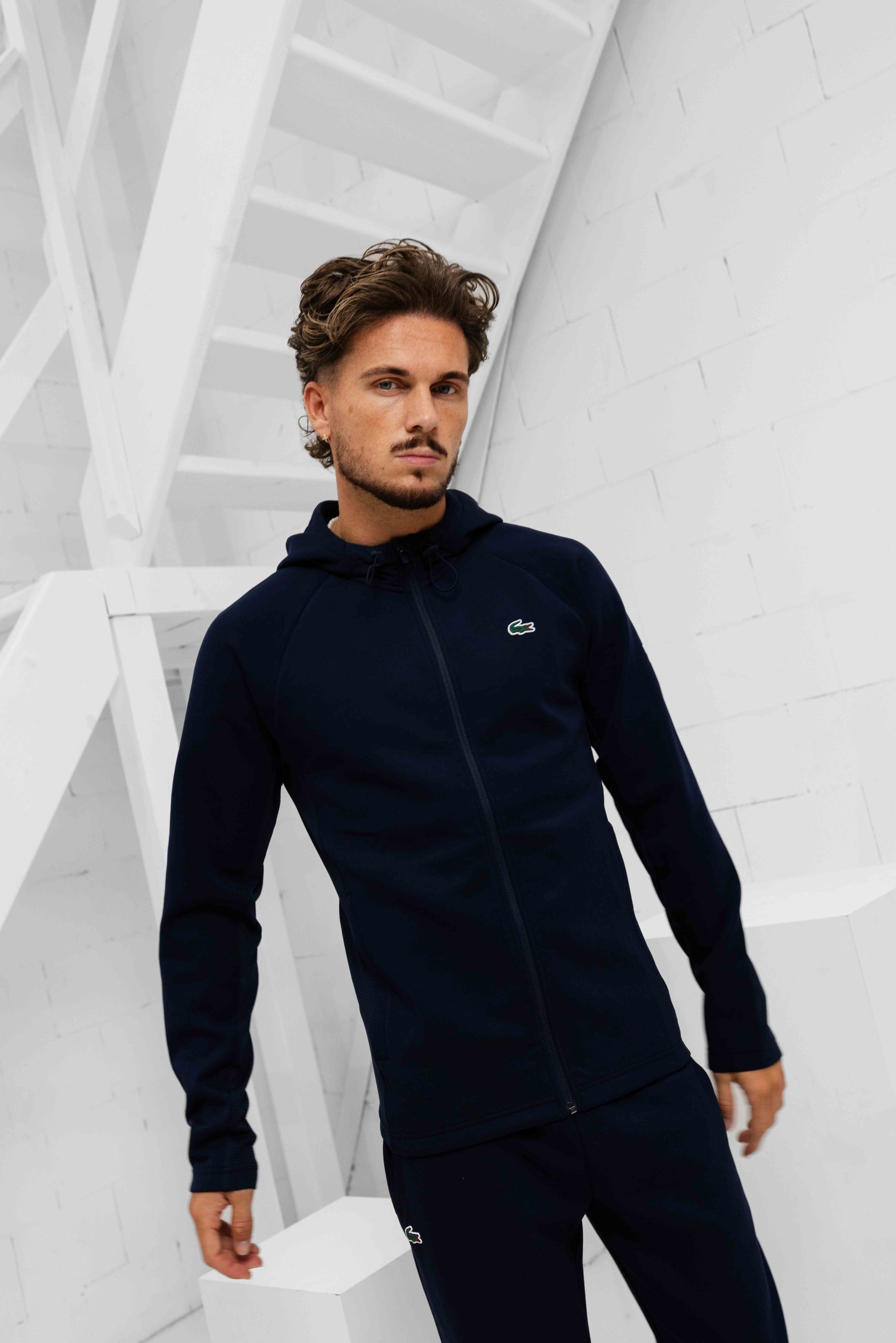 Lacoste Tennis x Novak Djokovic Trainingspak Heren Donkerblauw