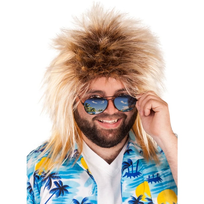 Perücke für Erwachsene - Vokuhila - blond