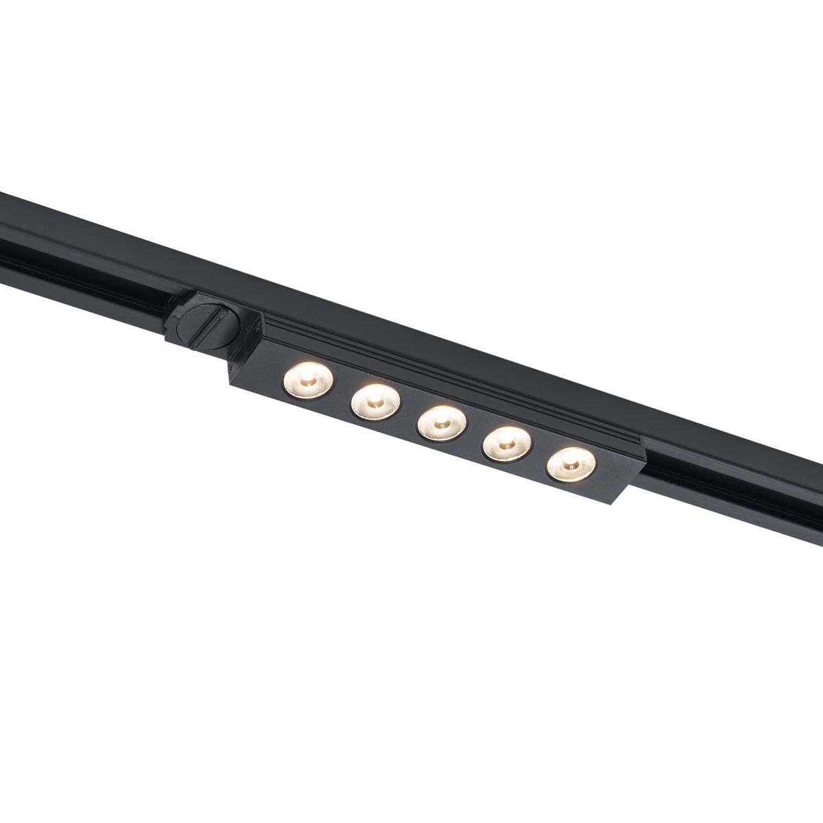Moderne plafondlamp zwart voor railsysteem 1-fase 5W 370 lm 3000K - Iconic Tsiri