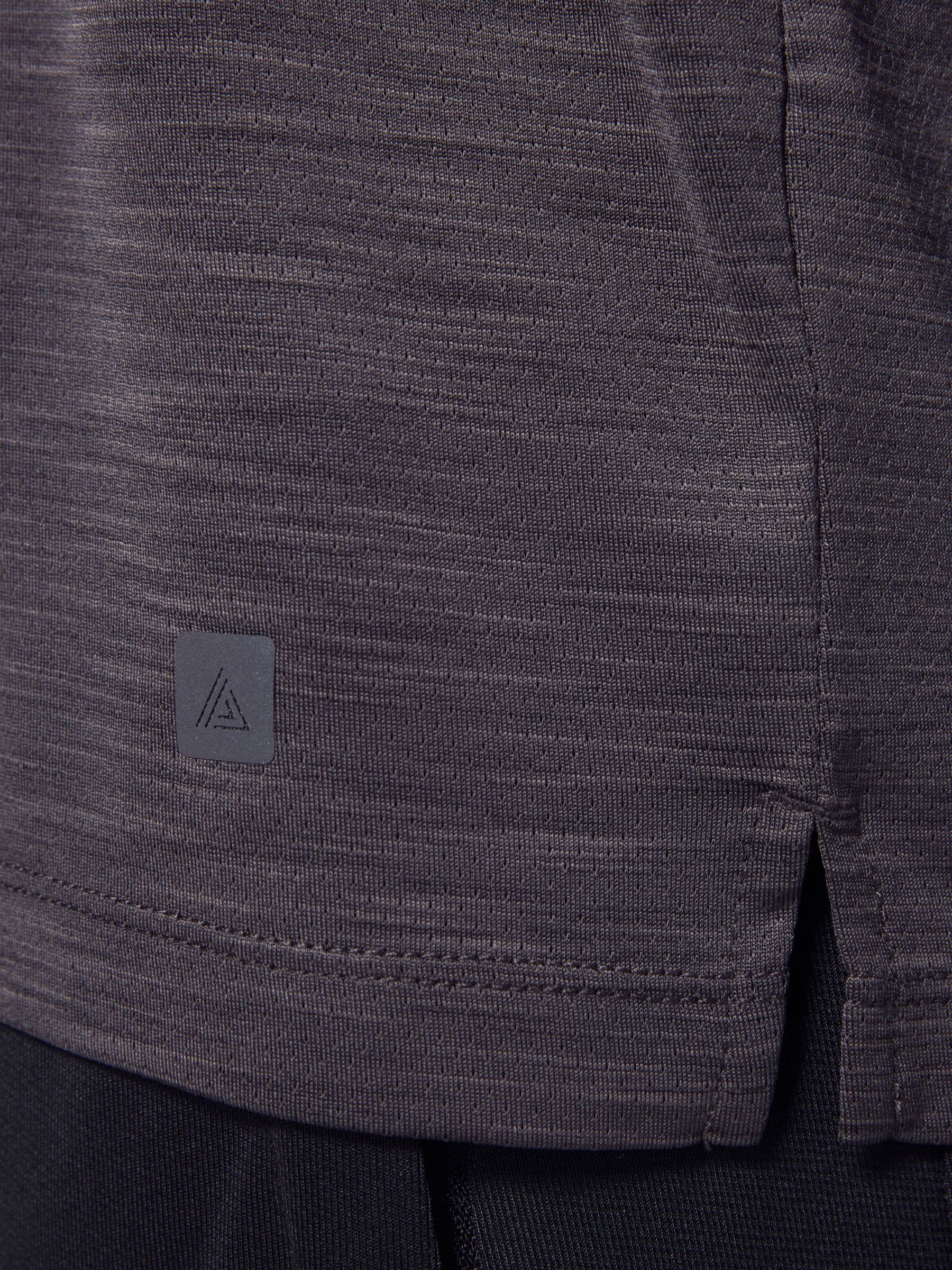 Antraciet - T-shirt met korte mouwen - Active Gym Trainingstop