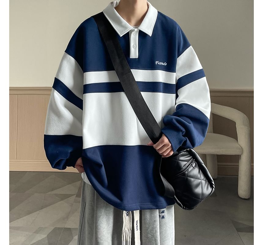 emeisa - Polosweatshirt met tweekleurige letters