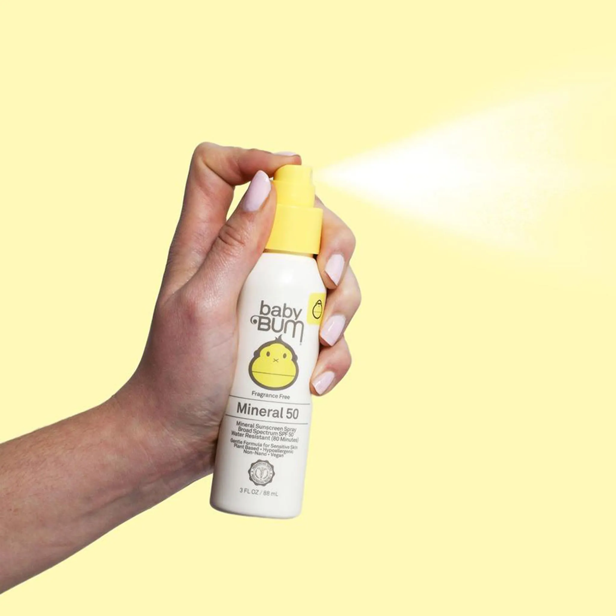Baby Bum par Sun Bum Crème Solaire Minéral Vaporisateur FPS 50 Sans Fragrance