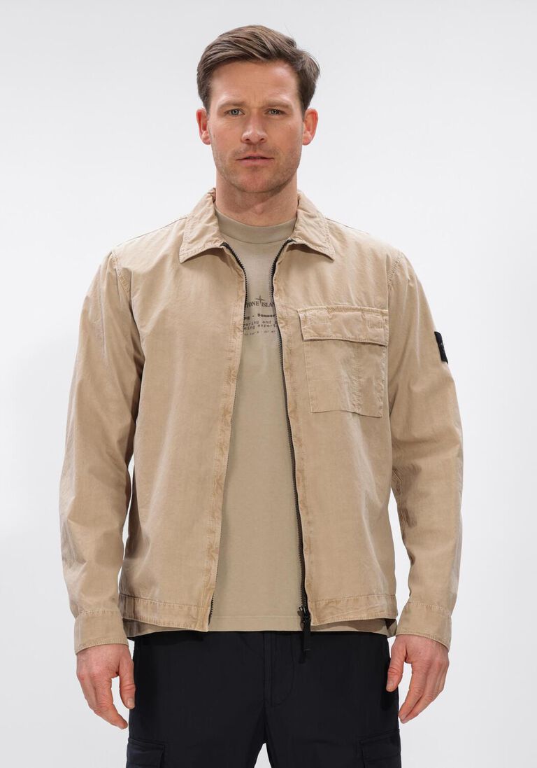 beige stone island overshirts shirts s00wn