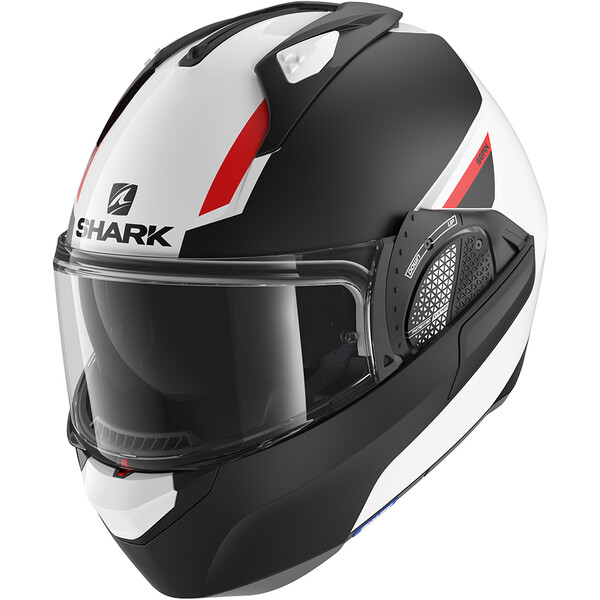 Shark - Casque EVO-GT Sean Blanc / Noir Mat / Rouge