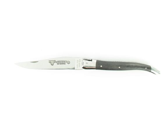 Laguiole 12 cm Fibre de Carbone - 2 mitres Couteau de poche par Laguiole en Aubrac