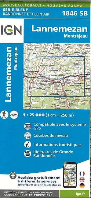 IGN - 1846 SB LANNEMEZAN 1 25 000