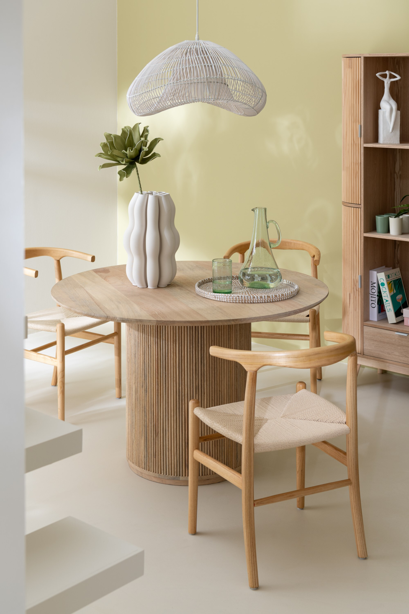 Eettafel Vincent mangohout Ø120 cm naturel