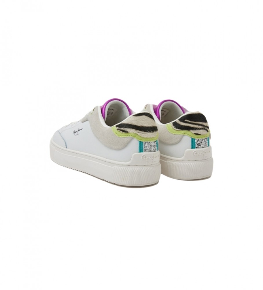 Tênis Pepe Jeans Adams Ari Basic de couro, branco