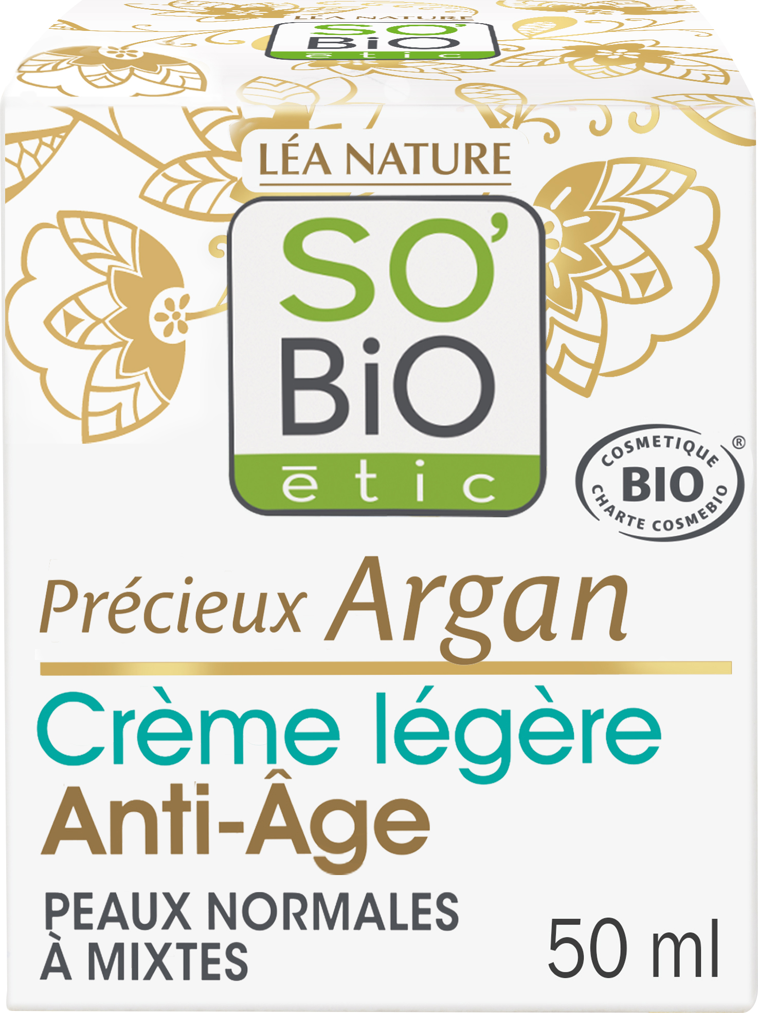LÉA NATURE SO BiO étic  Argan Leichte Anti-Aging Tagescreme, 50 ml