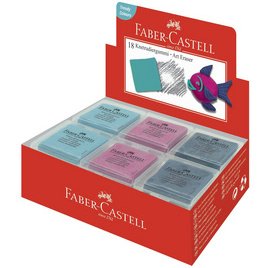 FABER-CASTELL Gomme malléable ART ERASER, assorti