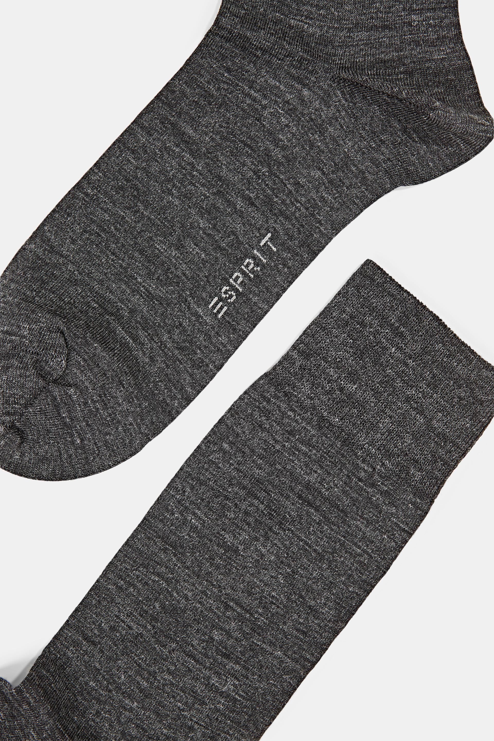 Lot de 2 paires de chaussettes en fine maille à teneur en laine vierge