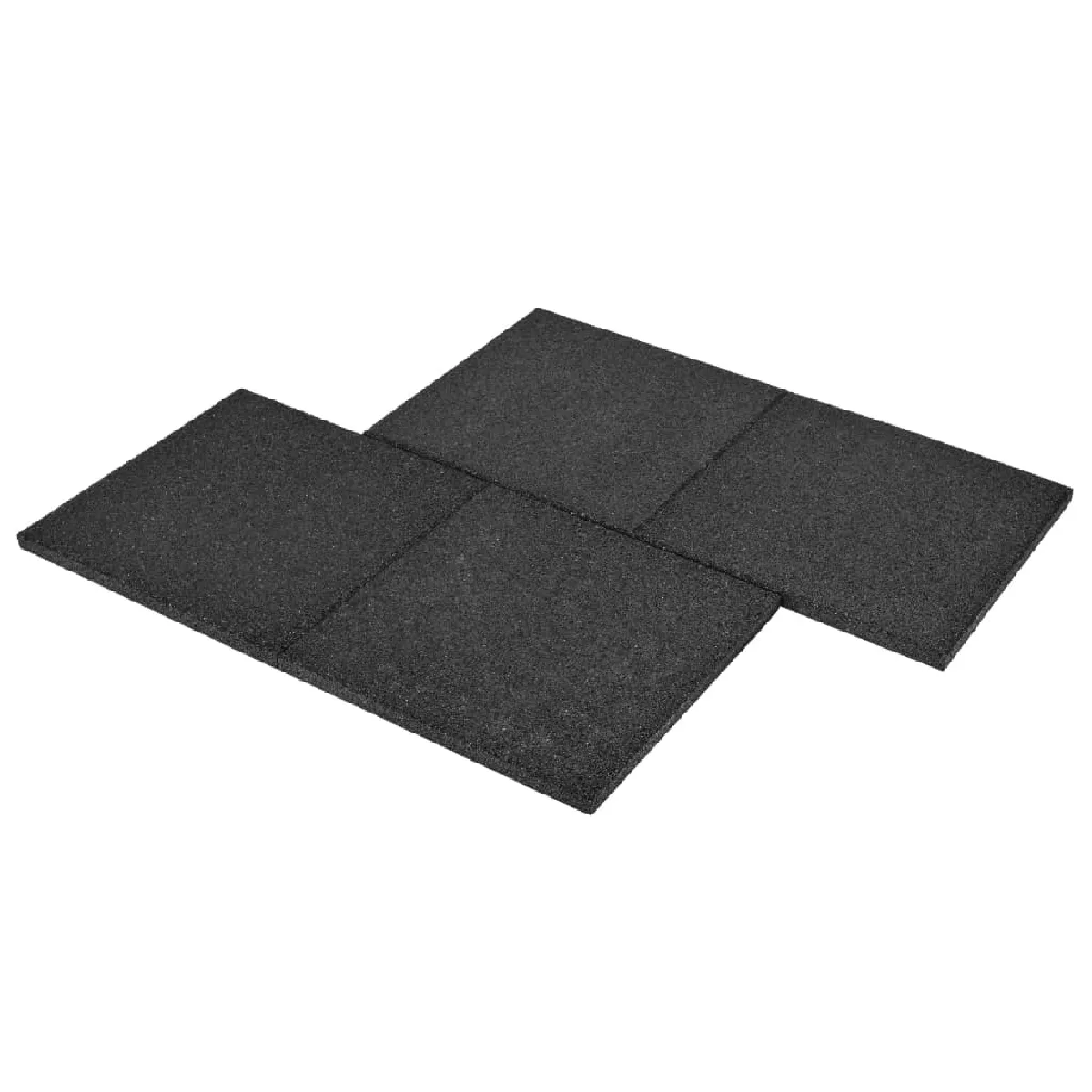 vidaXL Carreau de protection anti-chute - Noir