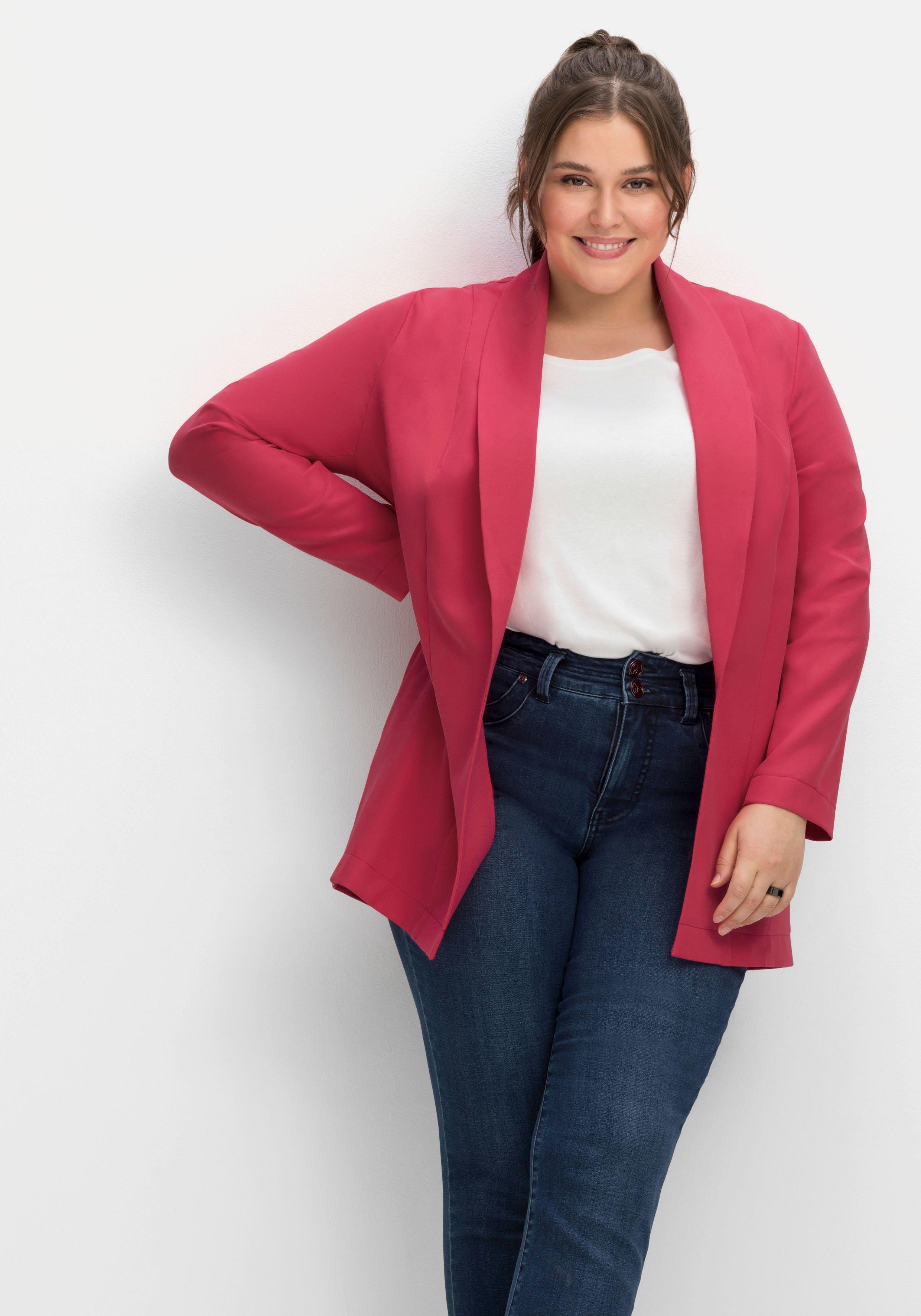 Blazer mit Schalkragen und Taschen