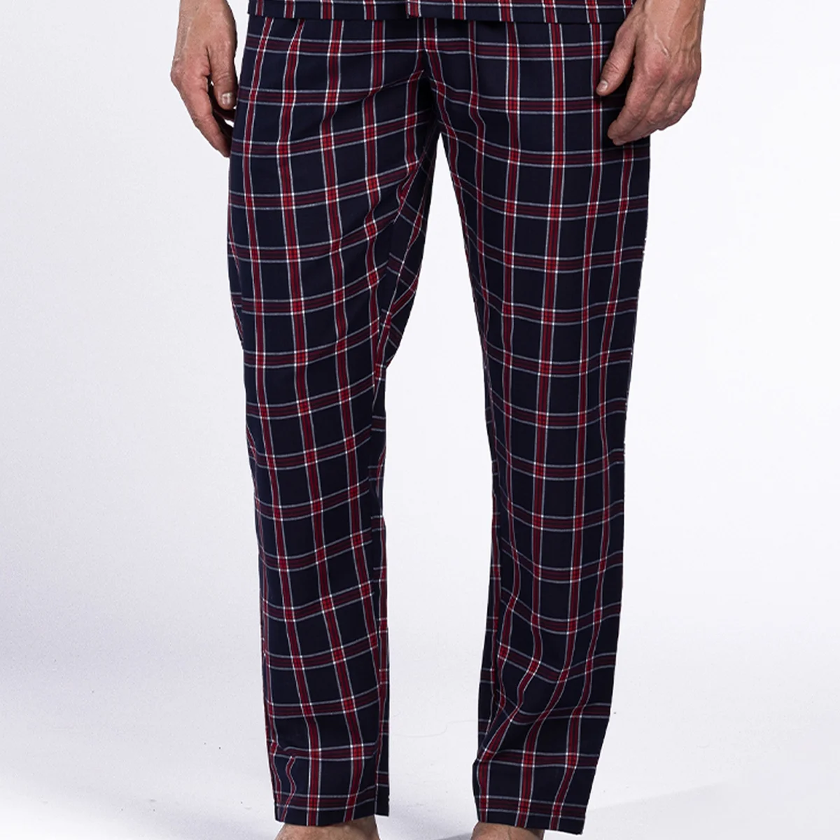 Pyjama homme HOME carreaux/bleu foncé