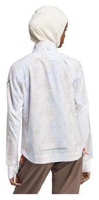 Veste coupe-vent adidas running Fast Blanc Femme