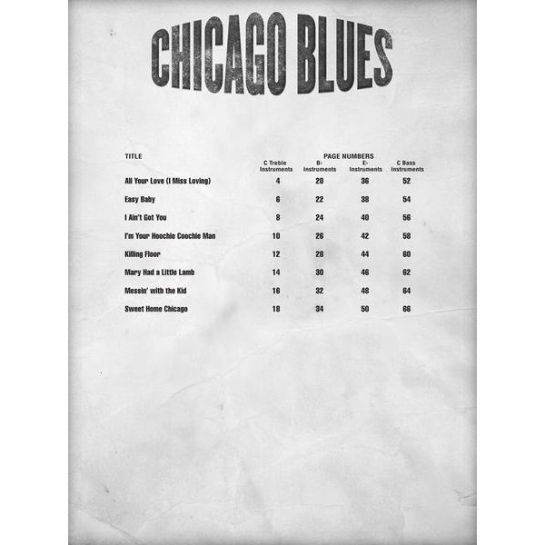 Hal Leonard Blues Play-Along Chicago Blues