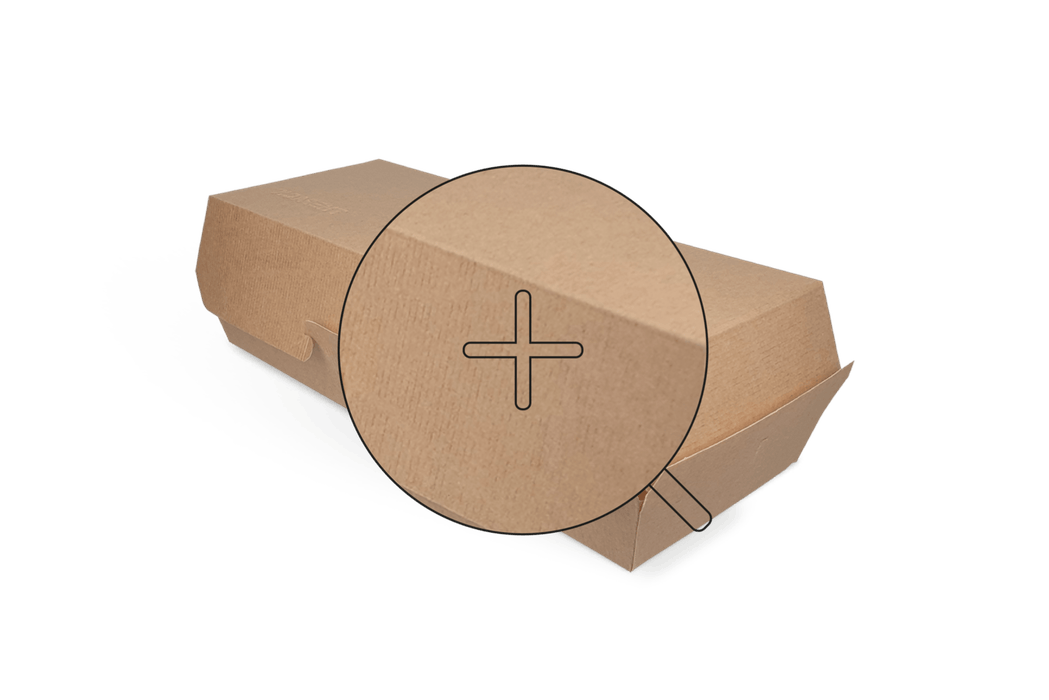 Panini/baguette box 26,5x12,2x7cm FSC®Mix karton BIO