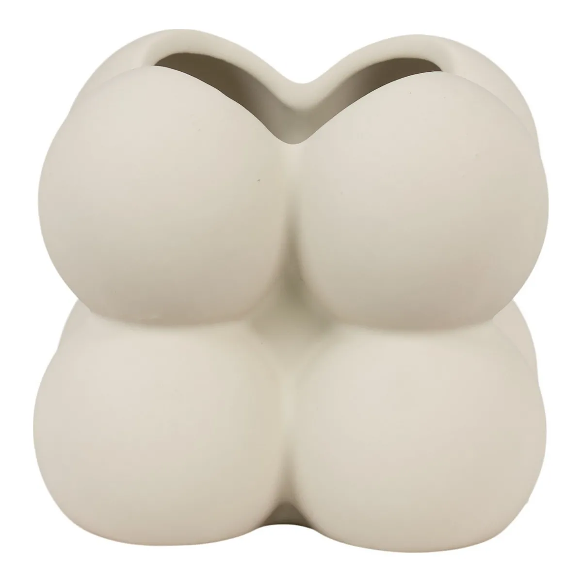 EPIKASA Vase Flowerpot Blanc