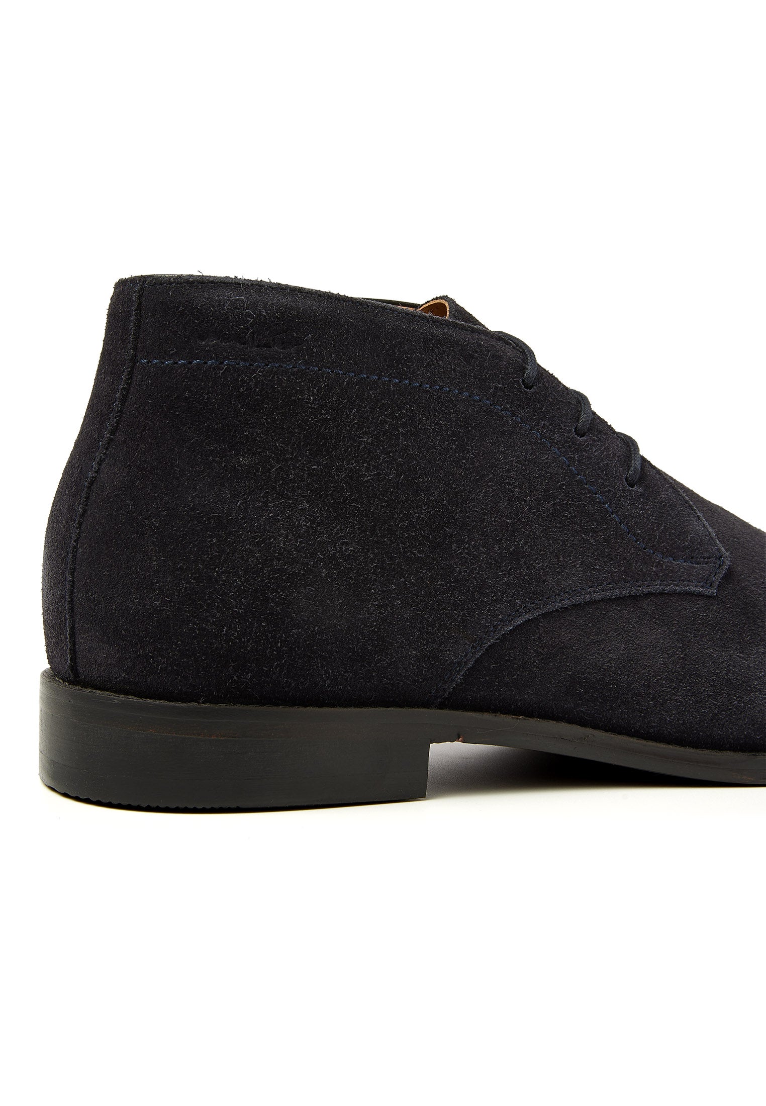 Navy suède Madison halfhoge veterschoen