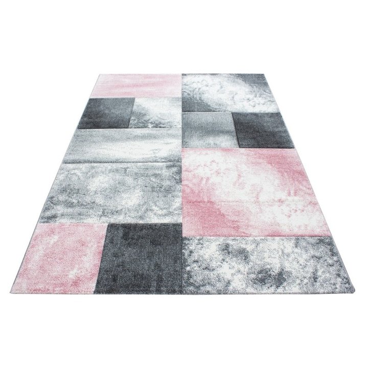 Modern vloerkleed - Tetris Roze 1710 | Sfeervol interieur