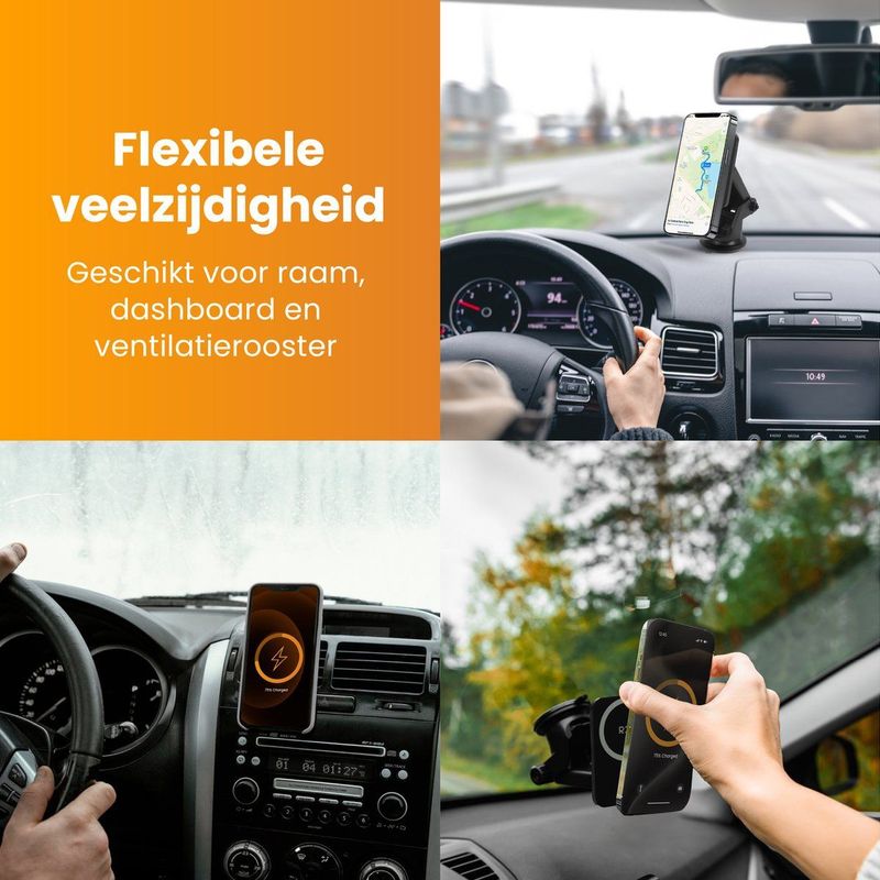 R2B - Zandvoort - Telefoonhouder Auto - Draadloze Oplader - MagSafe - 15W