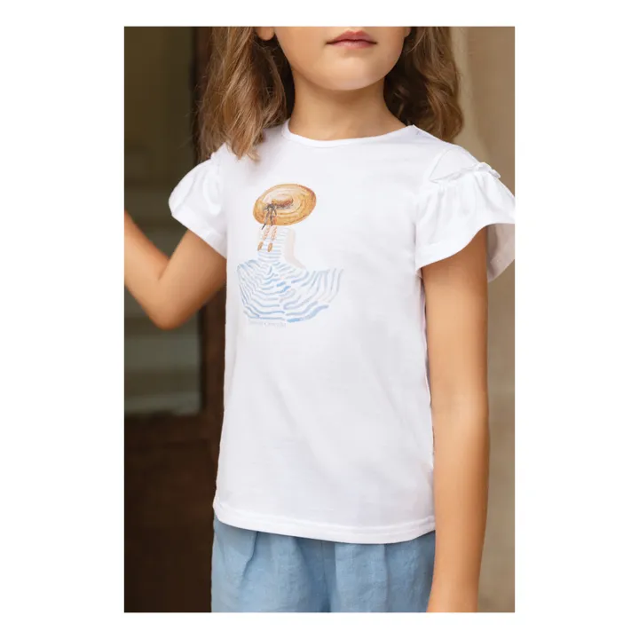 Tartine et Chocolat T-Shirt Manches à Volants | Bleu