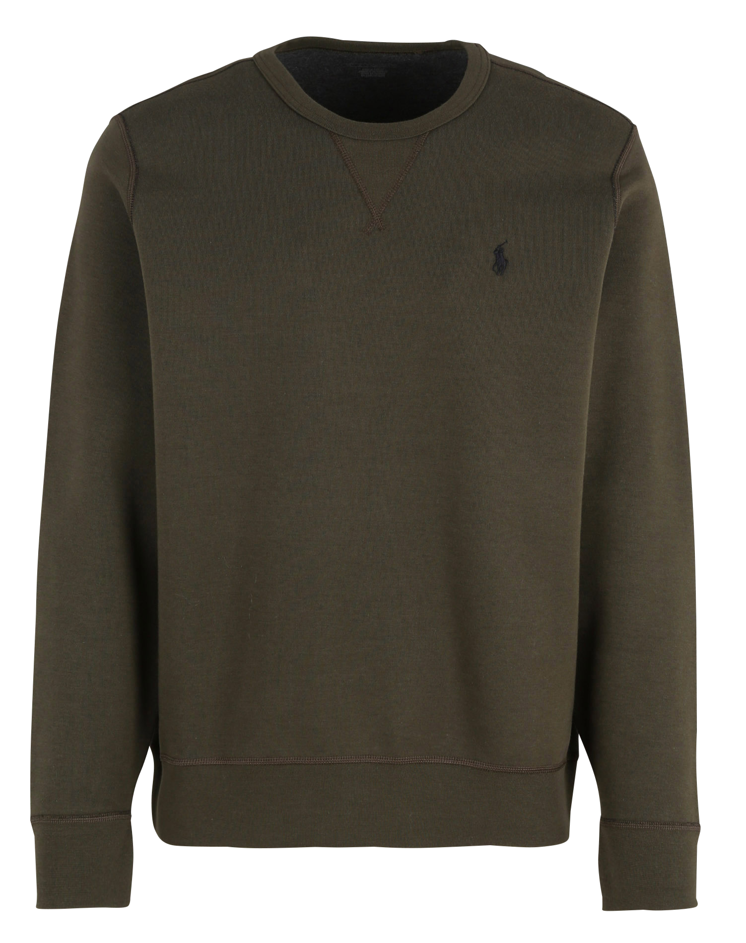 Sweat col rond regular fit en coton mélangé | Kaki
