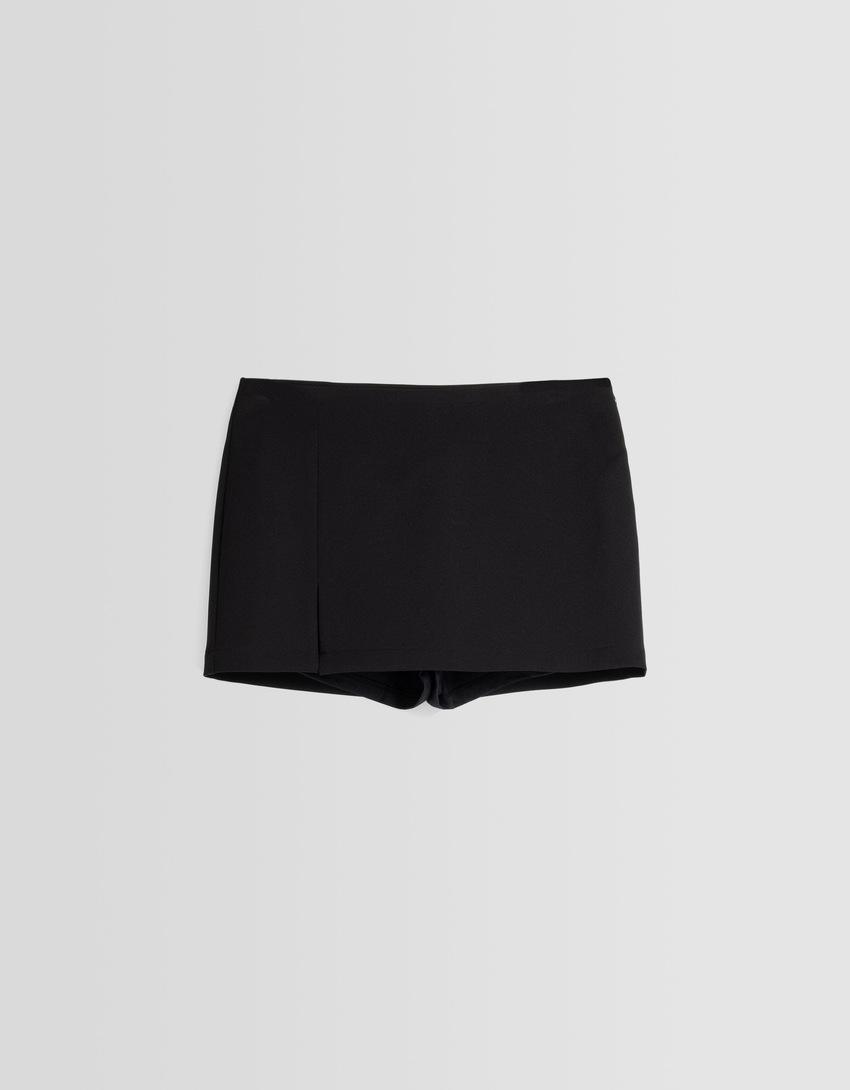 Saia-calça de corte ajustado