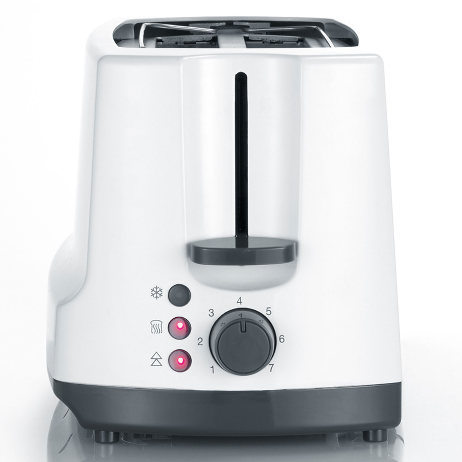 SEVERIN Automatik-Langschlitztoaster AT 2234 - weiß-grau - 1400 Watt