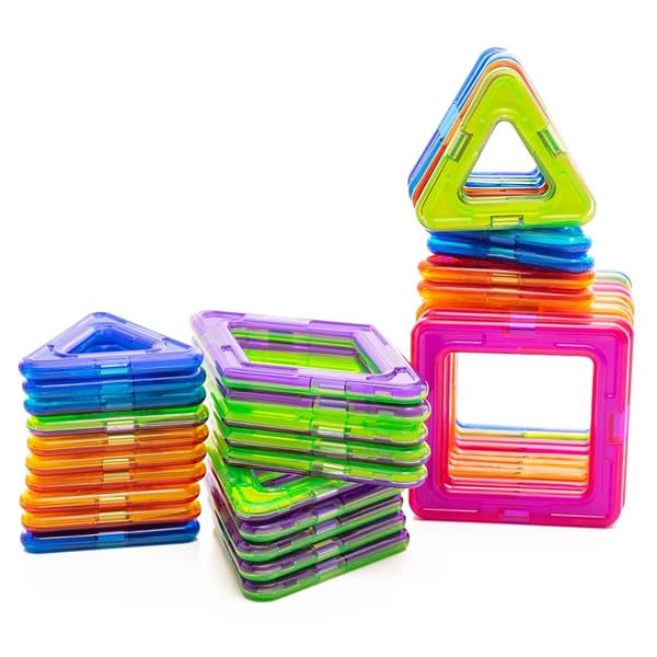 Magnetic Tiles - 40 Deler Magnetiske Klosser - Bygg Magneter